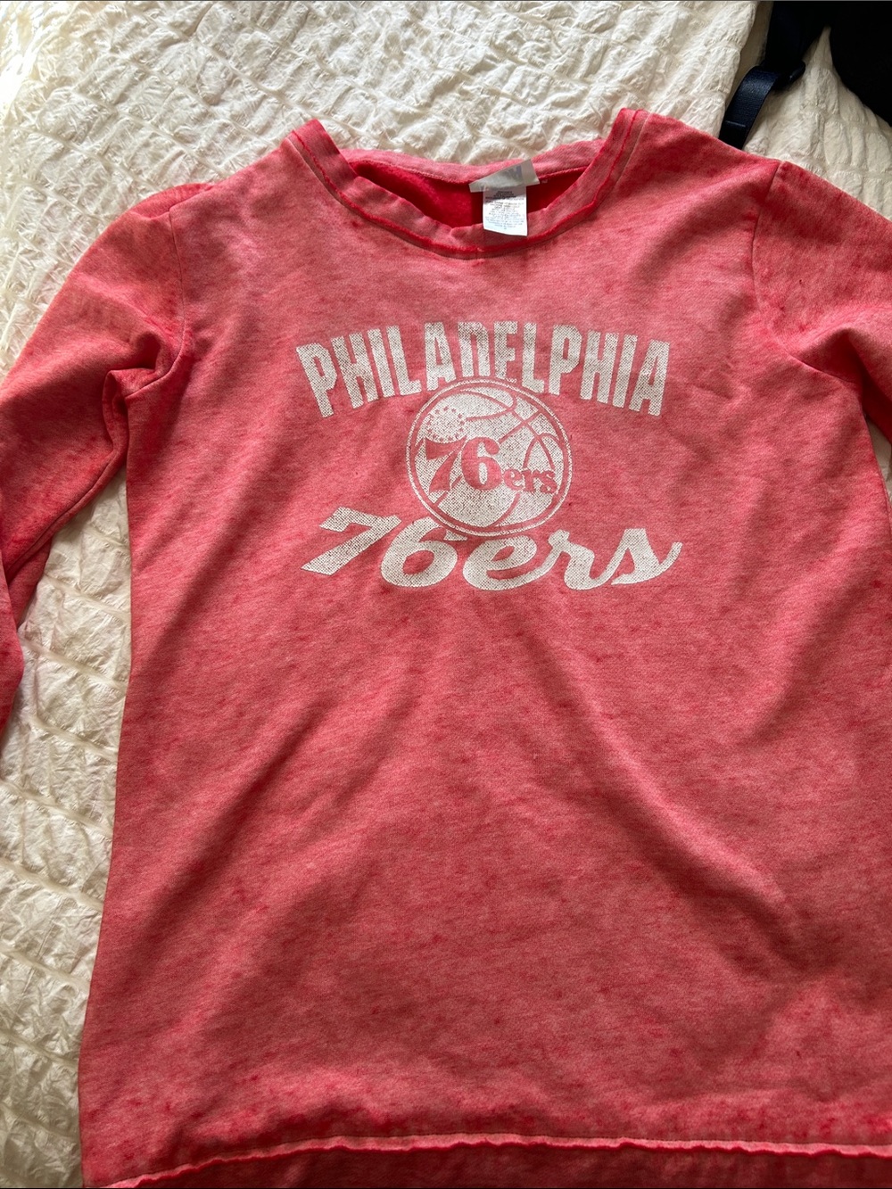 Philadelphia 76ers womens sweatshirt/ red medium